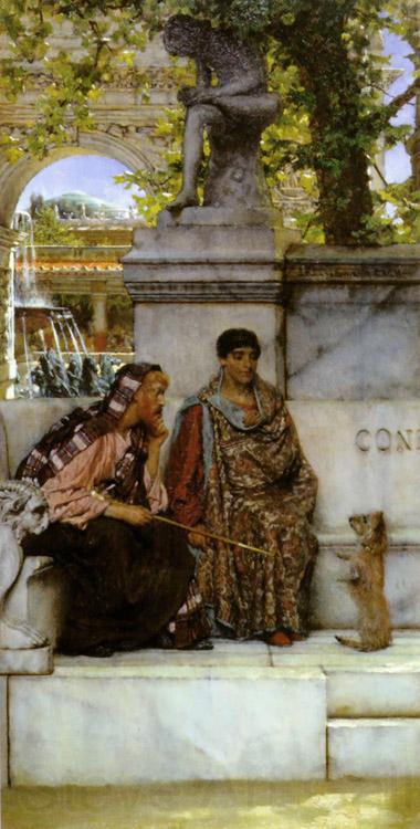 Alma-Tadema, Sir Lawrence In the Time of Constantine (mk23) Spain oil painting art